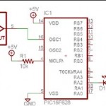 LED blinker #1 circuit schematic